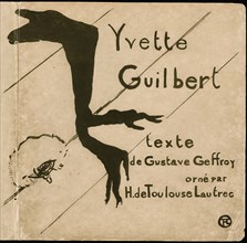 Cover for Yvette Guilbert, 1894. Text by Gustave Geffroy, illustrated by Henri de Toulouse-Lautrec.