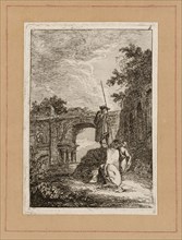 Plate Eight from Evenings in Rome, 1763/64. Triumphal Arch.