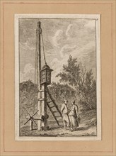 Plate Nine from Evenings in Rome, 1763/64. Lantern on a pulley?