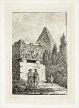 Landscape with Pyramid and Sarcophagus, plate six from Les Soirées de Rome, 1763/64.