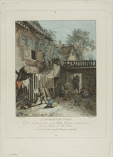 The Rustic Hut, 1774. 'La Baraque Rustique'.