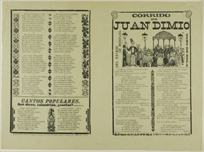 Corrido of Juan Dimio, 1913.