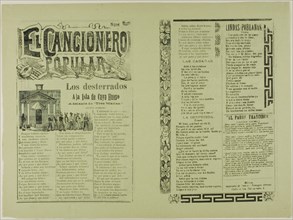 El cancionero popular, num. 9 (The Popular Songbook, No. 9), n.d.