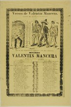 Verses of Valentin Mancera, n.d.