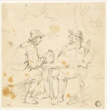 Two Men at a Table, n.d. Possbily after George Morland.