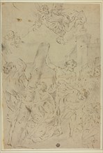 Saint Andrew Adoring the Cross, n.d. Possibly after Giovanni Battista Gaulli.