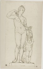 Sculpture of Venus and Cupid, with Mars' Armor, n.d. Possibly after Jean Le Pautre.