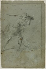 David Beheading Goliath (recto), c. 1621. Creator: Domenico Fiasella.