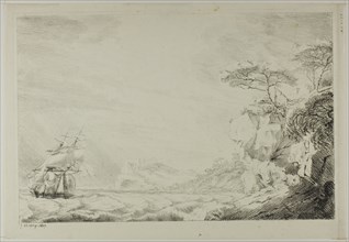 Landscape with Sailing Ship, 1817.