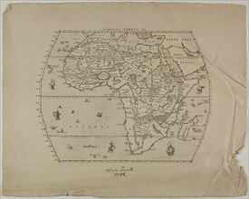Africae Tabula XII, 1588, reprinted 1889. Map of Africa.