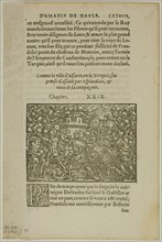 Leaf from Amadis de Gaule, plate 71 from Woodcuts from Books of the XVI Century, 1560... Creator: Unknown.
