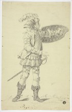 Standing Page with Shield and Sword, n.d.