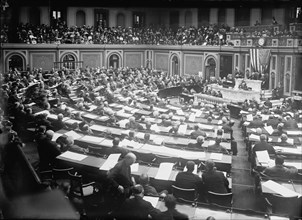 U.S Congress. - Counting The Electoral Vote, Washington DC, 1913.