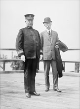 Fisk, Bradley A. as Rear Admiral and First Chief of Naval Operation, Right, with Rear Admiral Badger, 1914.