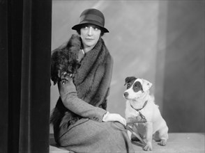 Foote, Walter A., Mrs. Portrait. with Dog, 1933.