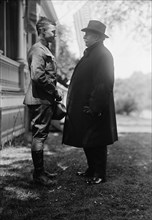Fort Myer Officers Training Camp - Charles P. Taft at Camp with Father, Ex-President Taft, 1917.