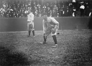 Fred Blanding, Cleveland Al, at National Park, Washington, D.C. (Baseball), 1913.