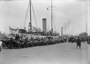 French Commission To U.S. Arriving at Navy Yard On 'Mayflower', 1917.