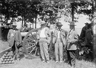 Gettysburg Reunion: G.A.R. & U.C.V. - Veterans of The G.A.R. And of The Confederacy, at The Encampment, 1913.