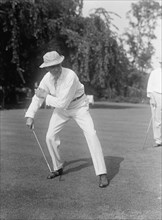 Hitchcock, Gilbert Monell, Rep. from Nebraska, 1903-1905, 1907-1911; Senator, 1911-1923. Playing Golf, 1917.