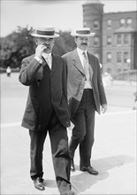 Hollis, Henry F. Senator from New Hampshire, 1913-1919, Right, with Senator Saulsbury, 1913.