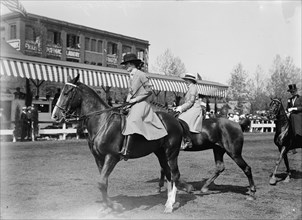 Horse Shows - Miss Hazen, Mounted, 1914.