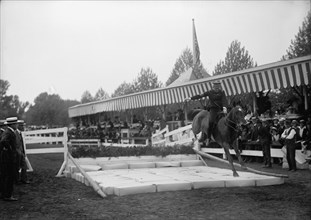 Horse Shows. Broad Jump, 1914.