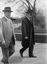 Hughes, William. Rep. from New Jersey, 1903-1912; Senator, 1913-1918. Left, with Sen. Saulsburg, 1913.