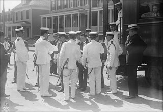Japanese Mission To U.S. - Visit To Naval Academy, 1917.