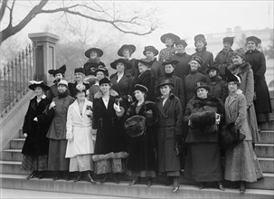 Labor Unions - Corset Buyers Assn. Delegation at White House, 1914.