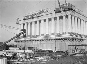 Lincoln Memorial - Under Construction, 1914.