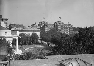 Memorial Continental Hall - View from Roof of Continental Hall Toward State, War, And Navy Building, 1917.