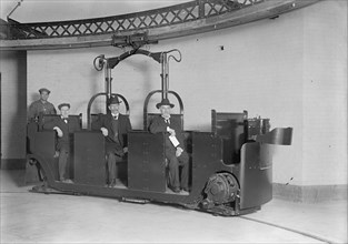 Monorail Subway, Capitol To Senate, The Car - Senators Swanson And Townsend As Passengers, 1916.