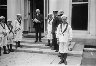Naval Scouts at White House, Washington, D.C., 1917.