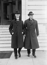 Owen, Robert Latham, Senator from Oklahoma, 1907-1925. Right, with Senator Thomas of Colorado, 1914.