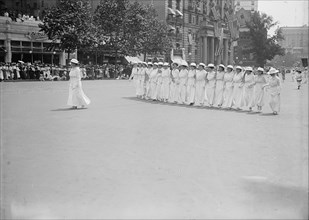 Preparedness Parade - Units of Women in Parade, 1916.