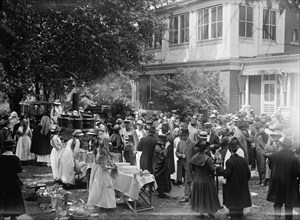 Red Cross Luncheon On General Scott's Lawn - General View, 1917.