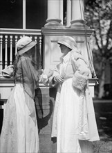 Red Cross Luncheon On General Scott's Lawn - Mrs. E.B. Mclean, Right, 1917.