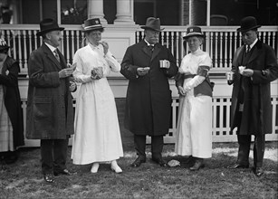 Red Cross Luncheon On General Scott's Lawn - Unidentified; Boardman; Taft; Mrs. Scott; Davison, 1917.