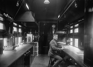 Red Cross, American - Sanitary Railroad Car, 1917.