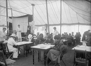 Red Cross, American - Women's National Service School; Red Cross Instructions in Care of Sick, Bandaging, 1916.