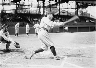 Unidentified Cleveland Al Player, at National Park, Washington, D.C. (Baseball), 1913.