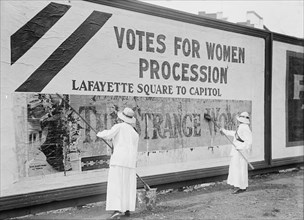 Woman Suffrage - Posters For Parade, 1914.