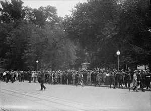 Woman Suffrage - Riot at White House Gate, 1917.