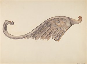 Woodcarving - Wing, c. 1939.