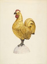 Gilded Wooden Rooster, 1935/1942.
