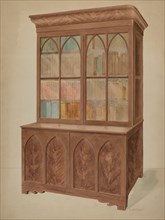 Bookcase - Gothic Type, c. 1937.