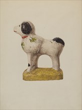 Chalkware Dog, c. 1940.