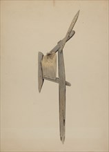 Wooden Plow, c. 1940.