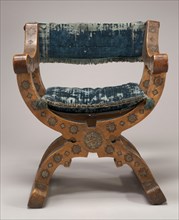 Walnut Dantesca Chair with Inlay Work, 15th century.